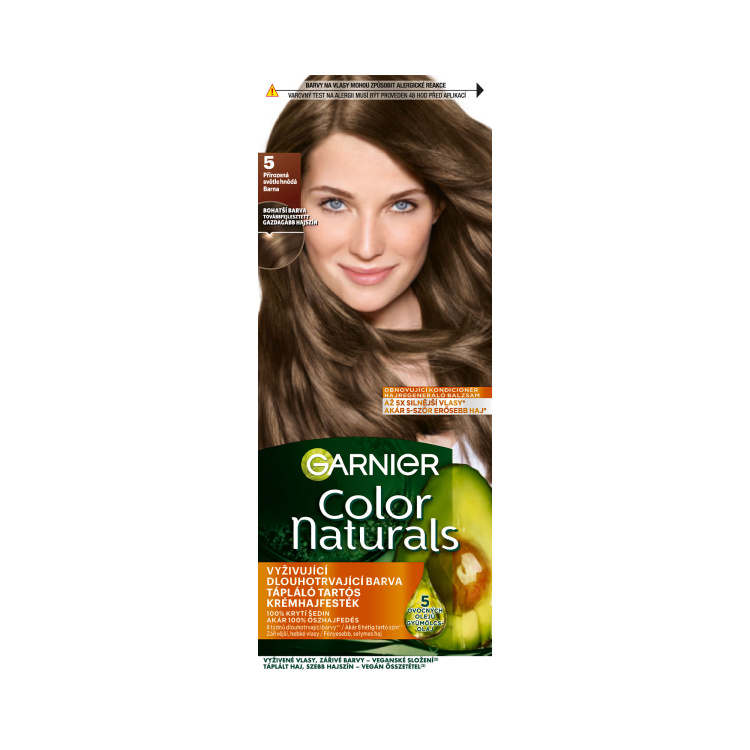 Garnier Color Naturals barva na vlasy, přirozená světle hnědá 5