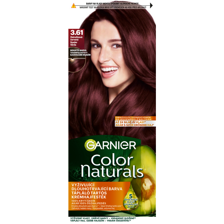 Garnier Color Naturals barva na vlasy, ostružinová červená 3.61