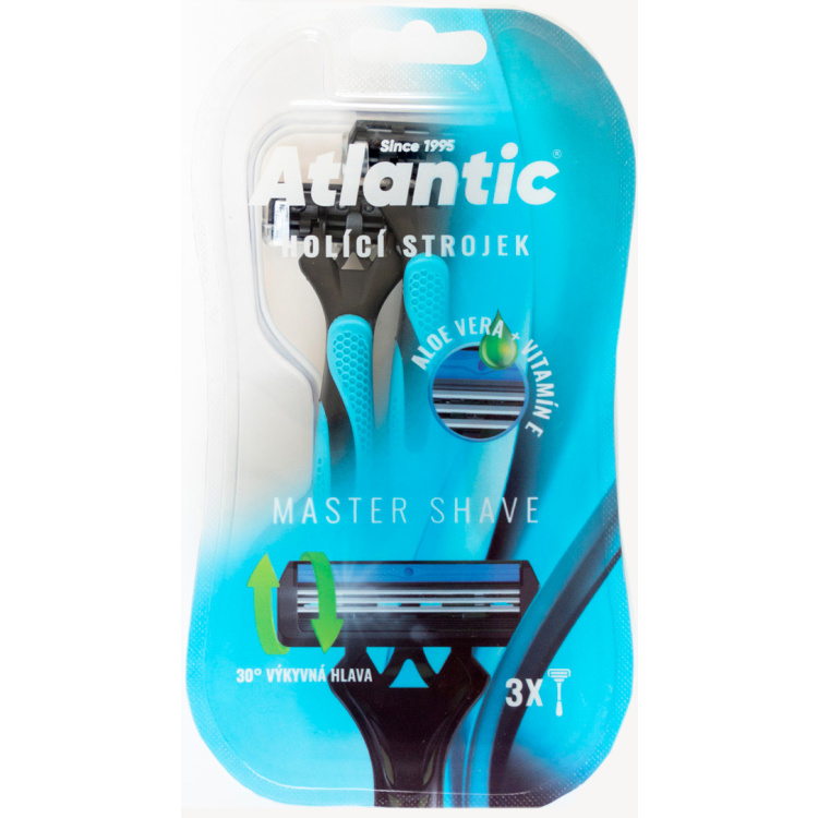 Atlantic holítka s výkovnou hlavicí a třemi břity, 3ks