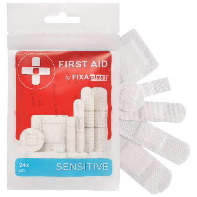Fixaplast First Aid Sensitive mix náplastí, 24 ks