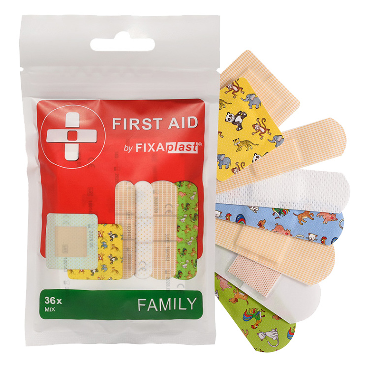 Fixaplast First Aid Family mix náplastí, 36 ks