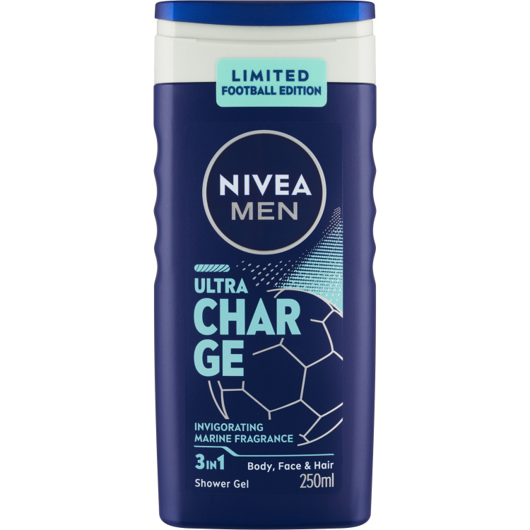 Nivea Men Ultra Charge sprchový gel, 250 ml