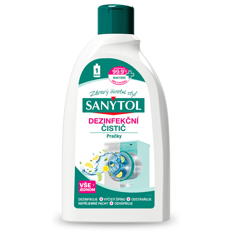 Sanytol dezinfekční čistič pračky, 240 ml