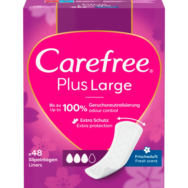 Carefree Plus Large slipové vložky, 48 ks