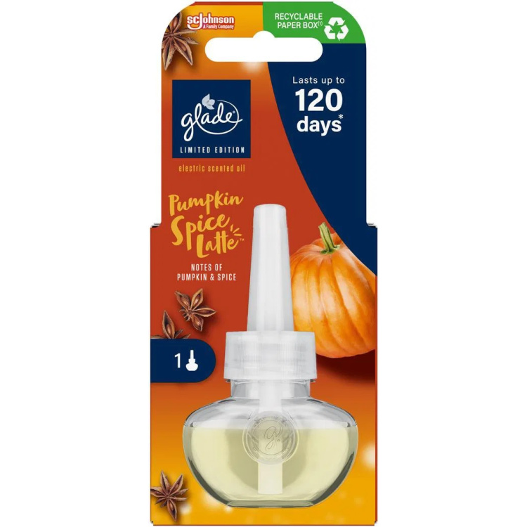 Glade Aromatherapy náplň osvěžovače vzduchu Electric Pumpkin Spice Latte, 20 ml