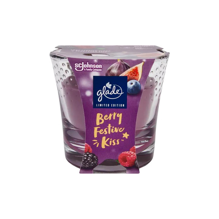 Glade svíčka vonná Berry Festive Kiss, 112 g