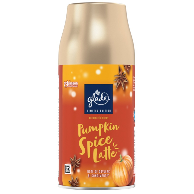 Glade osvěžovač vzduchu do automatického strojku, náhradní náplň Pumpkin Spice Latte, 269 ml