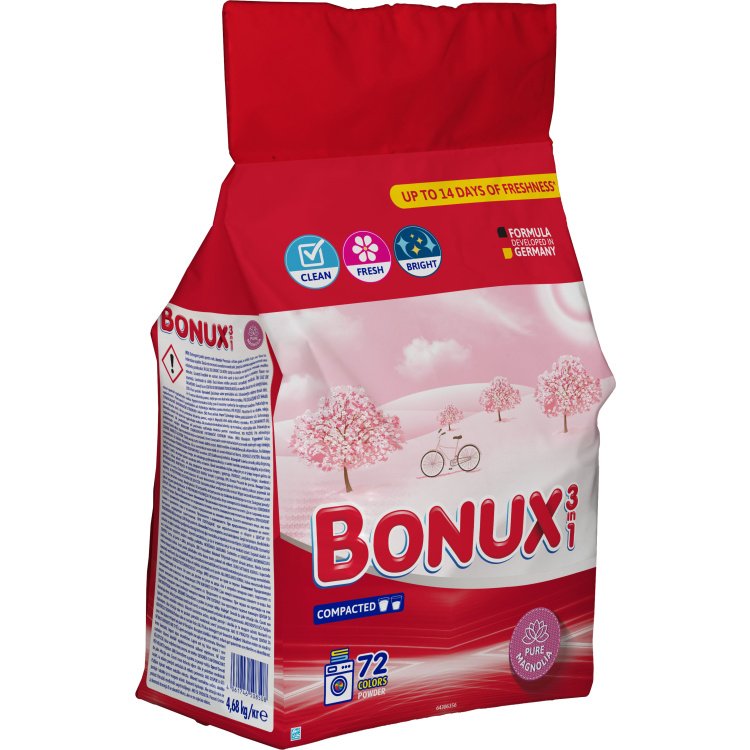 Bonux prací prášek Color Pure Magnolia 4,68 kg, 72 dávek