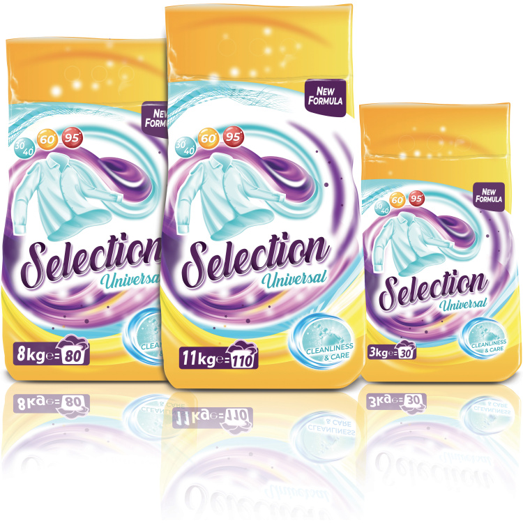 Selection prací prášek Universal 80 dávek 8 kg