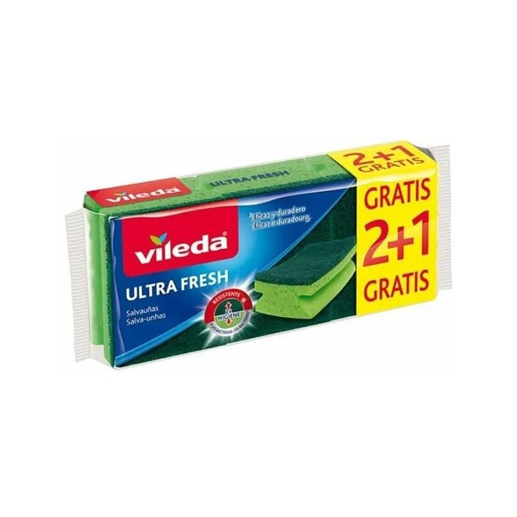 Vileda Ultra Fresh houbička vysoká 2+1 ks