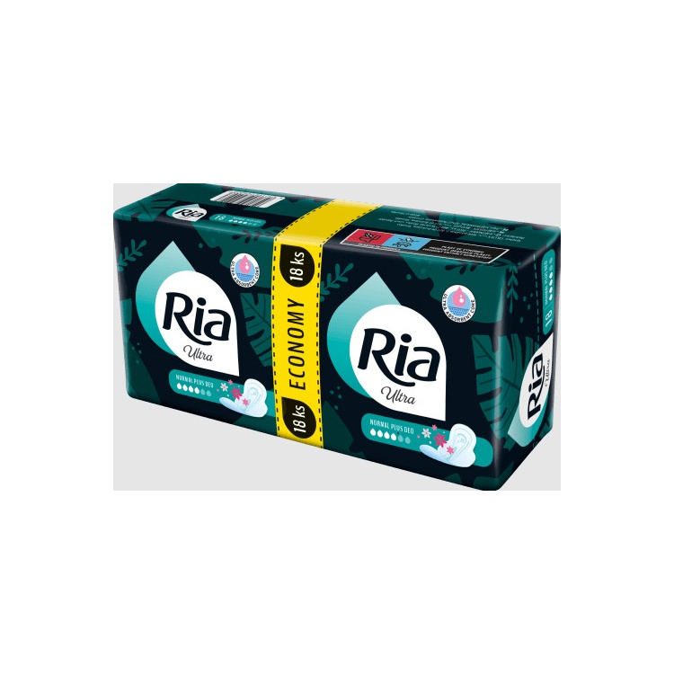 Ria dámské vložky Ultra Normal Plus Deo Duopack, 18 ks