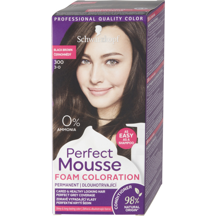 Palette Mousse Color černohnědá 3-0, 35 ml