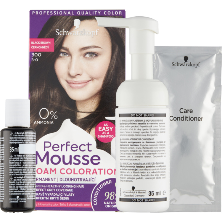 Palette Mousse Color černohnědá 3-0, 35 ml