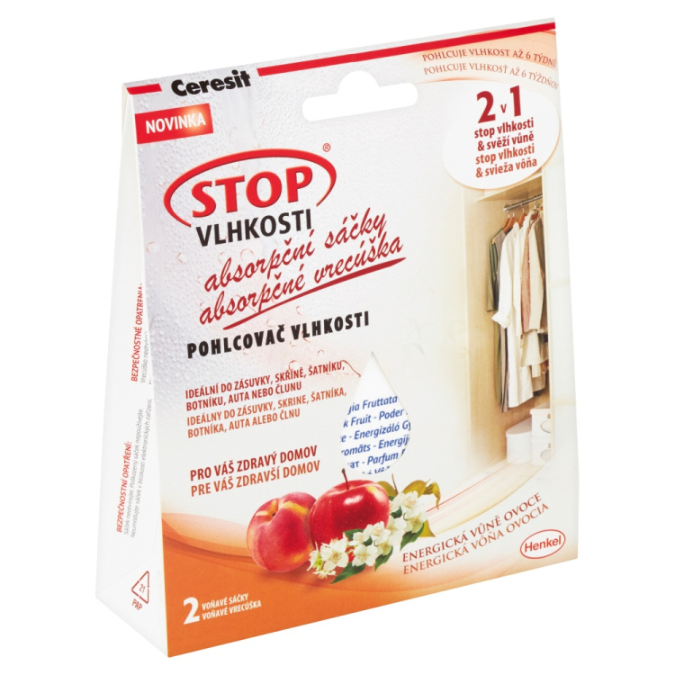 Ceresit Stop Vlhkosti Absorpční sáčky energická vůně ovoce 2 x 50g