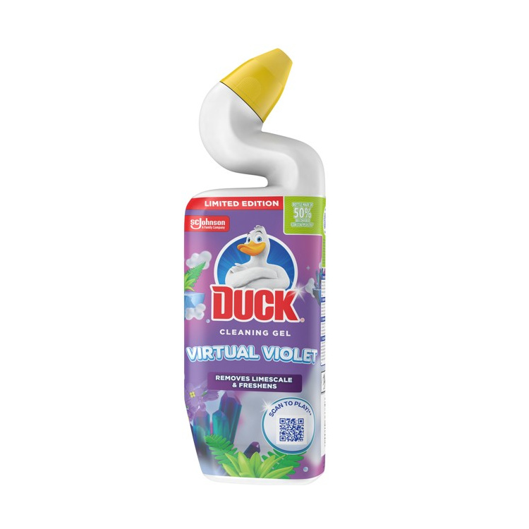 Duck WC čistič gel Virtual Violet, 750 ml