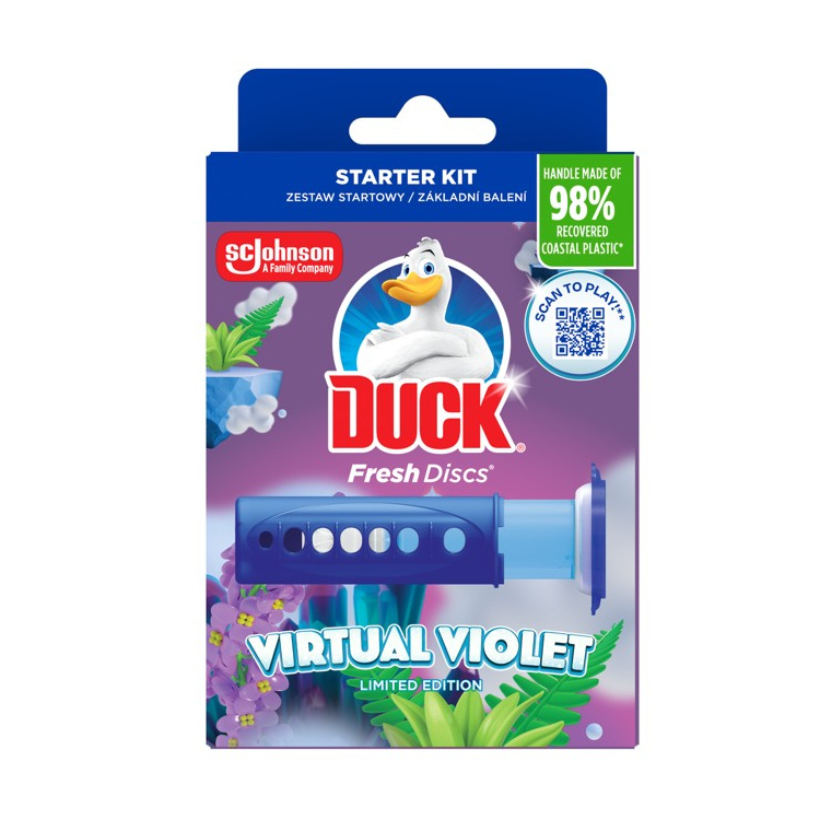 Duck WC blok Fresh Discs Virtual Violet, 36 ml