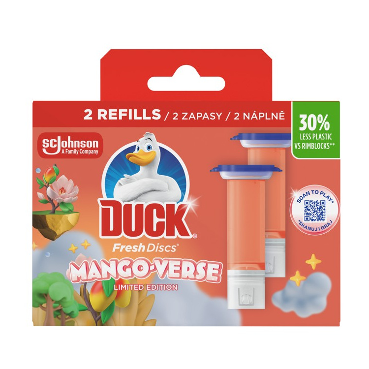 Duck WC blok Fresh Discs Mango Verse, 2x 36 ml