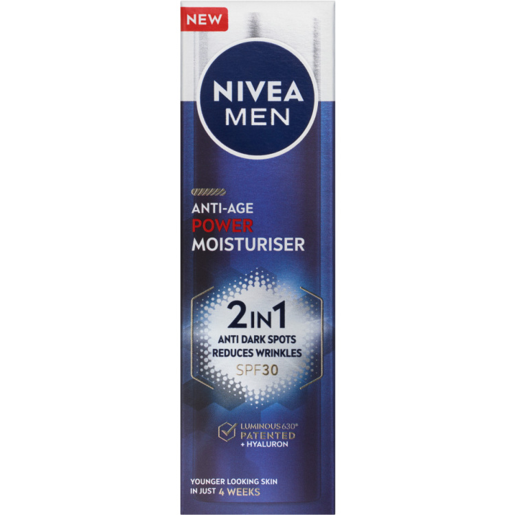 Nivea Posilující krém Men Anti-Age Power Moisturiser  2 v 1 50ml