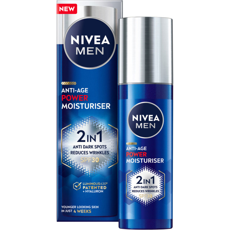 Nivea Posilující krém Men Anti-Age Power Moisturiser  2 v 1 50ml