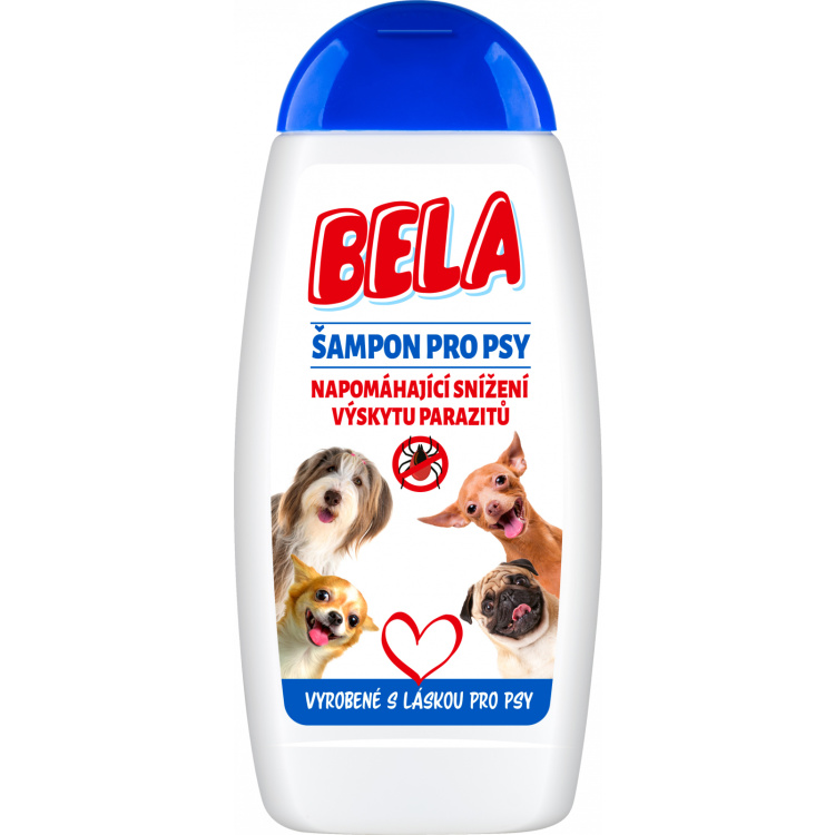 Bela šampon pro psy napomáhající snížení výskytu parazitů, 230 ml
