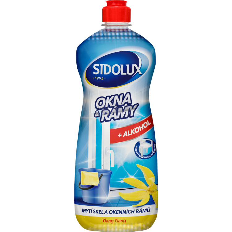 Sidolux čistič na okna a rámy s Ylang Ylang, 1 l