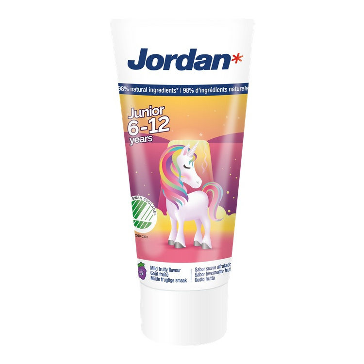 Jordan Junior, zubní pasta pro děti, pro děti 6-12 let, 50 ml