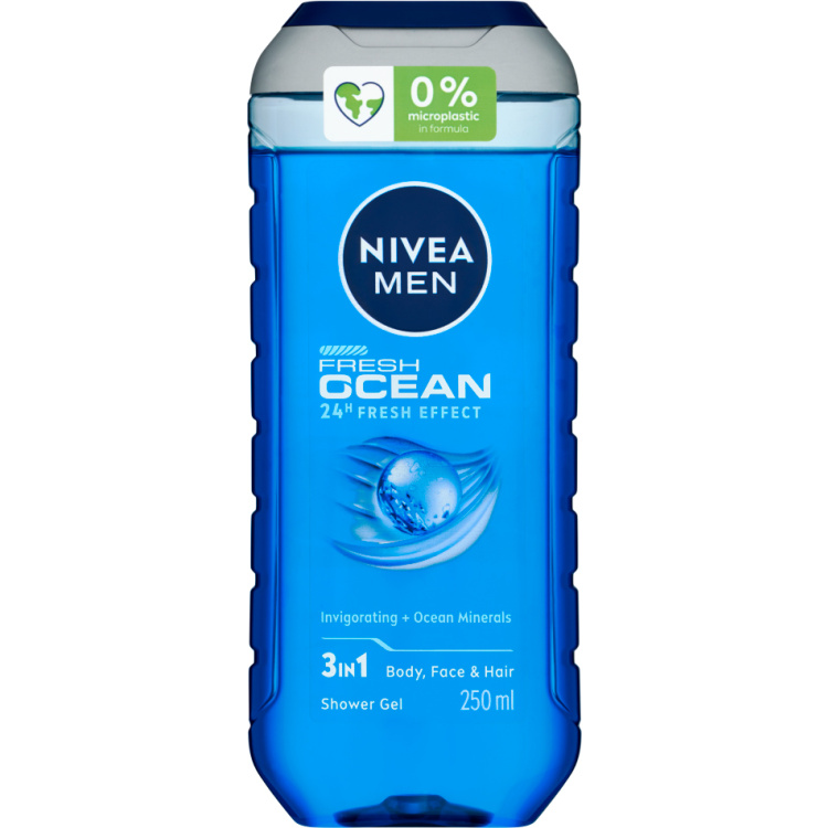 Nivea Men Fresh Ocean 3 v 1 Sprchový gel 250ml