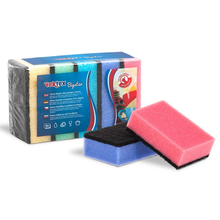Vektex Houbičky na nádobí Bigstar 5 ks