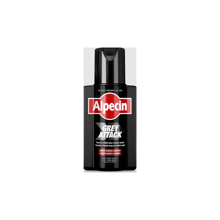 Alpecin kofeinový šampon na vlasy Grey Attack, 200 ml