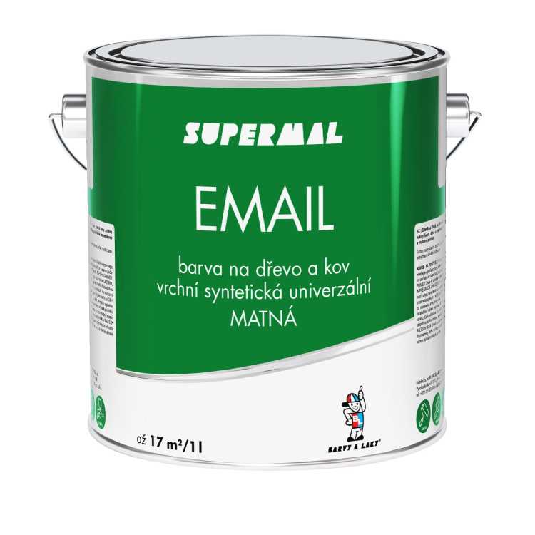 Supermal Email S2013 0100 bílý mat, 2,5 l