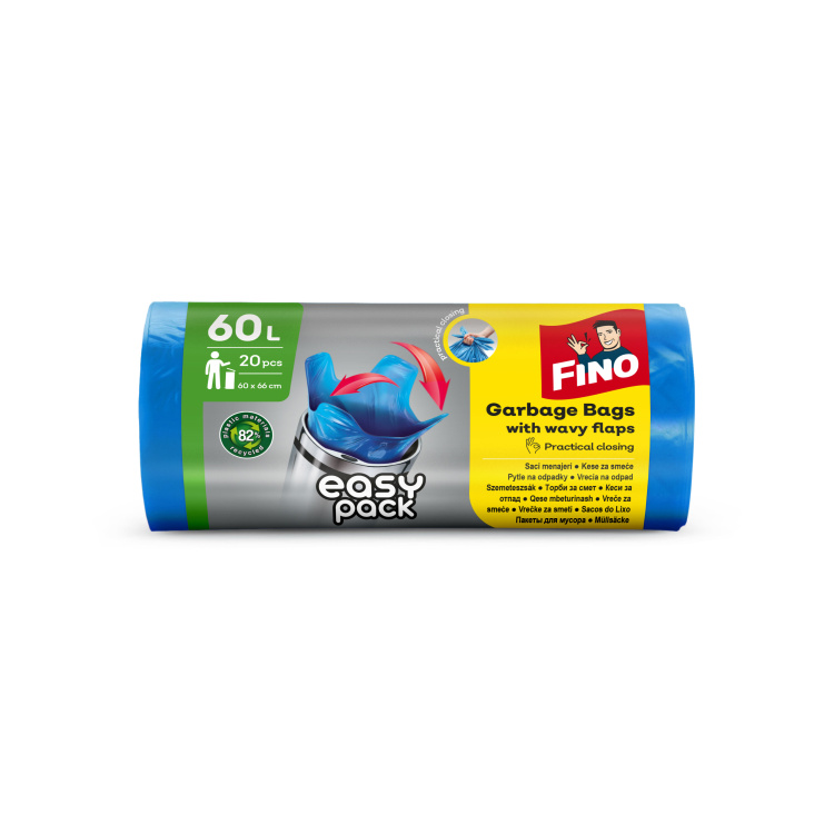 Fino Easy Pack – Sáčky do odpadkového koše 60 l, 20 ks