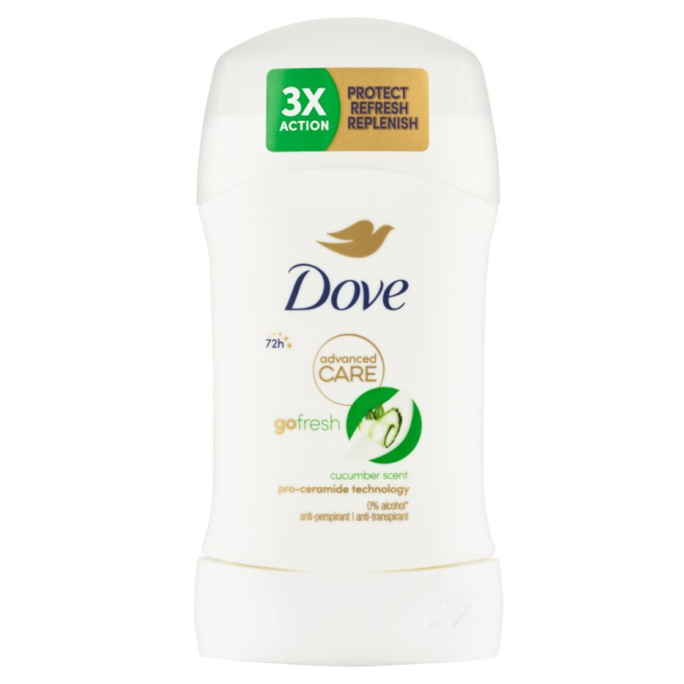 Dove tuhý antiperspirant Advanced Care Cucumber&amp;Green Tea 50ml