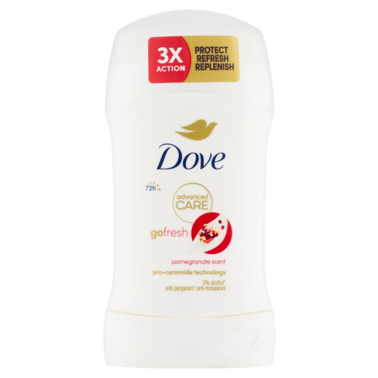 Dove tuhý antiperspirant Advanced Care Pomegranate 50ml