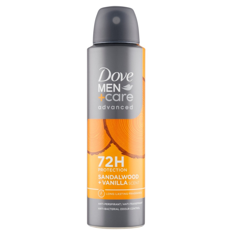 Dove Men+Care Advanced Sandalwood&amp;Vanilla Antiperspirant sprej 150ml
