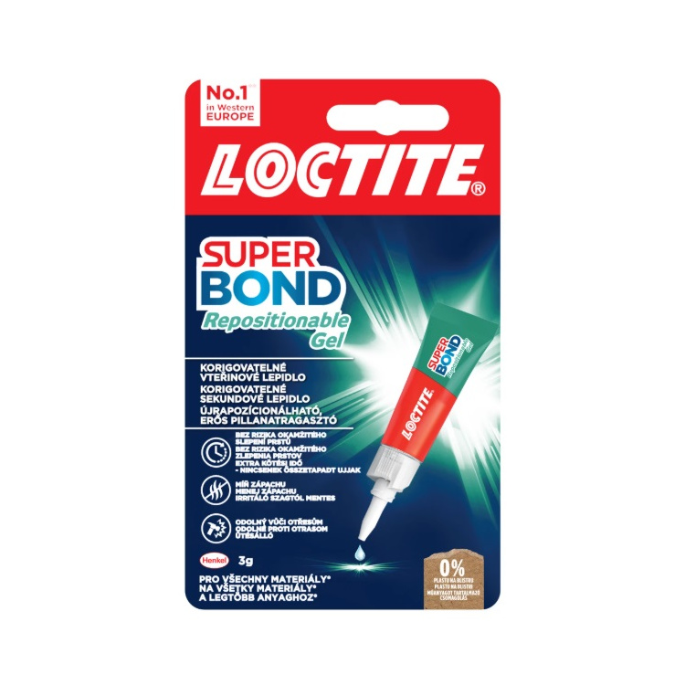 LOCTITE Super Bond Repositionable Gel, 3g