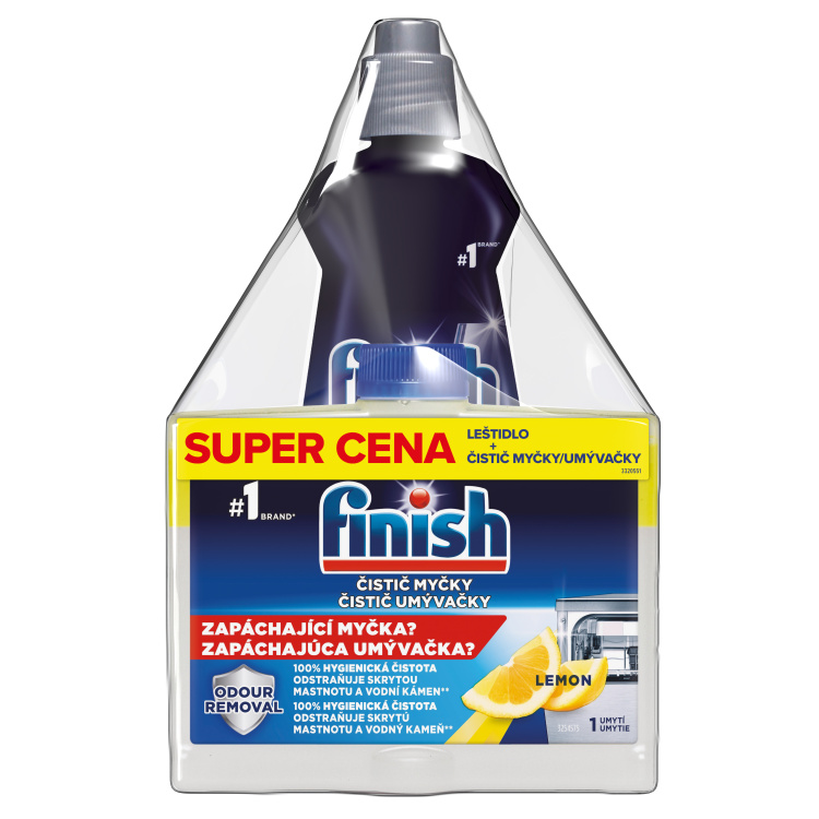 Finish leštidlo 400 ml + čistič myčky Regular 250 ml