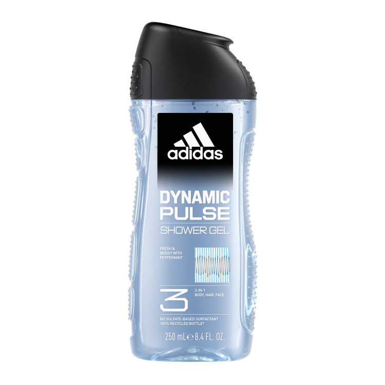 Adidas Dynamic Pulse 3v1 sprchový gel na tělo, vlasy a pleť pro muže 250 ml