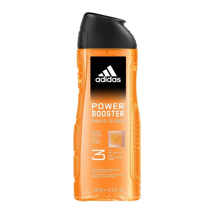 Adidas Power Booster 3v1 sprchový gel na tělo, vlasy a pleť pro muže 400 ml