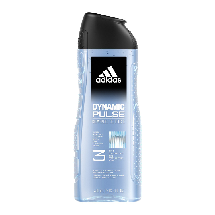 Adidas Dynamic Pulse 3v1 sprchový gel na tělo, vlasy a pleť pro muže 400 ml