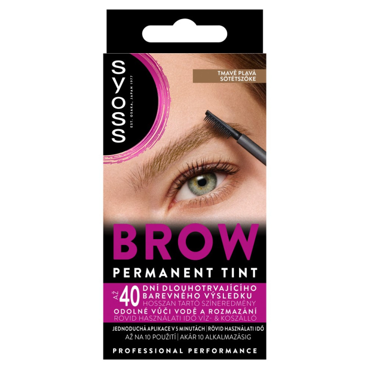 Syoss Brow Tint permanentní barva na obočí Tmavá blond 17ml