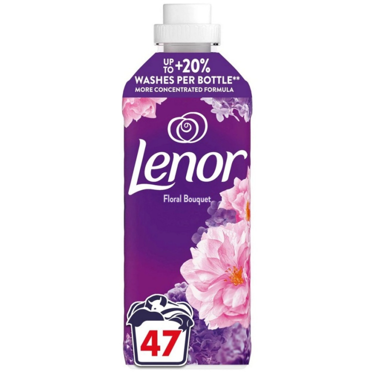 Lenor Amethyst &amp; Floral Bouquet aviváž 47 praní, 987 ml