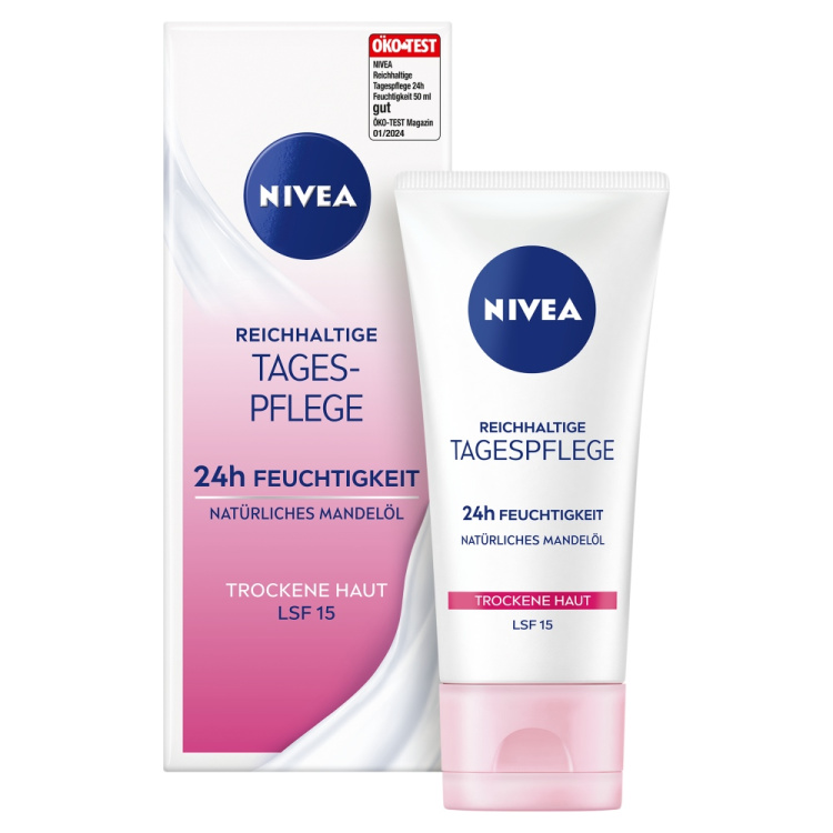 Nivea Essential Výživný denní krém pro suchou až citlivou pleť SPF15 50ml