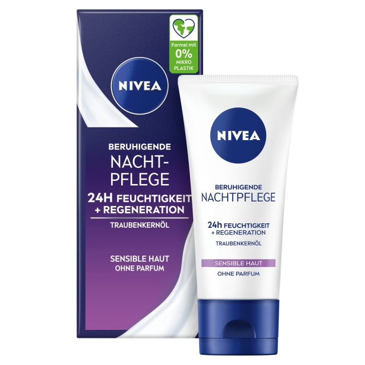 Nivea Essential Zklidňující noční krém pro citlivou pleť 50ml