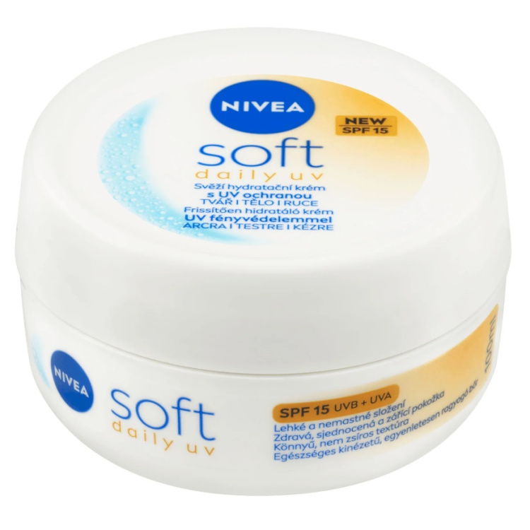 Nivea Soft Svěží hydratační krém s UV ochranou SPF15 100ml