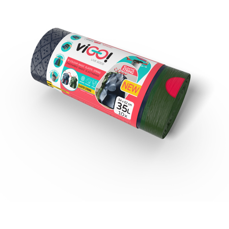 Vigo pytle na odpadky s elastickou páskou 35 l 10 ks