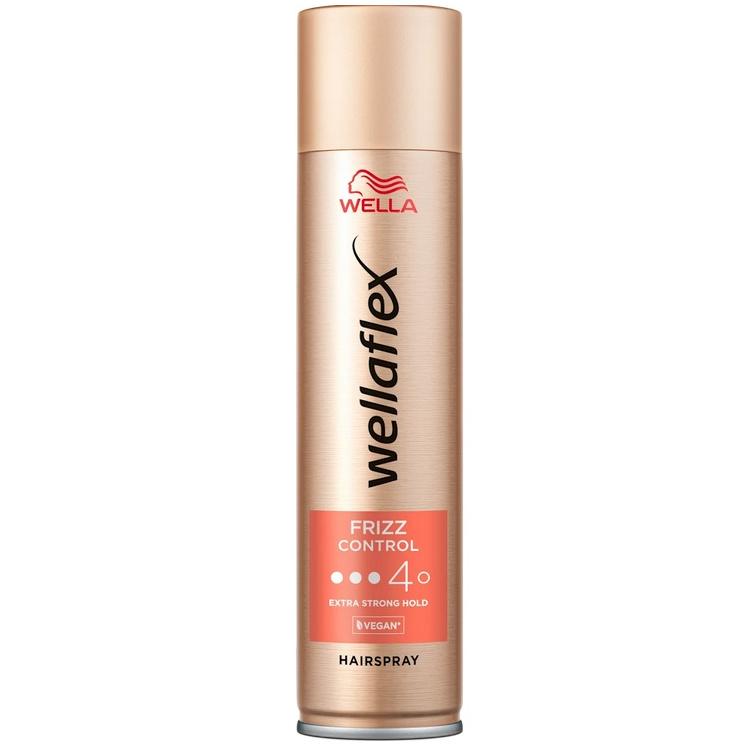 Wellaflex Frizz Control lak na vlasy, fixace 4, 250 ml