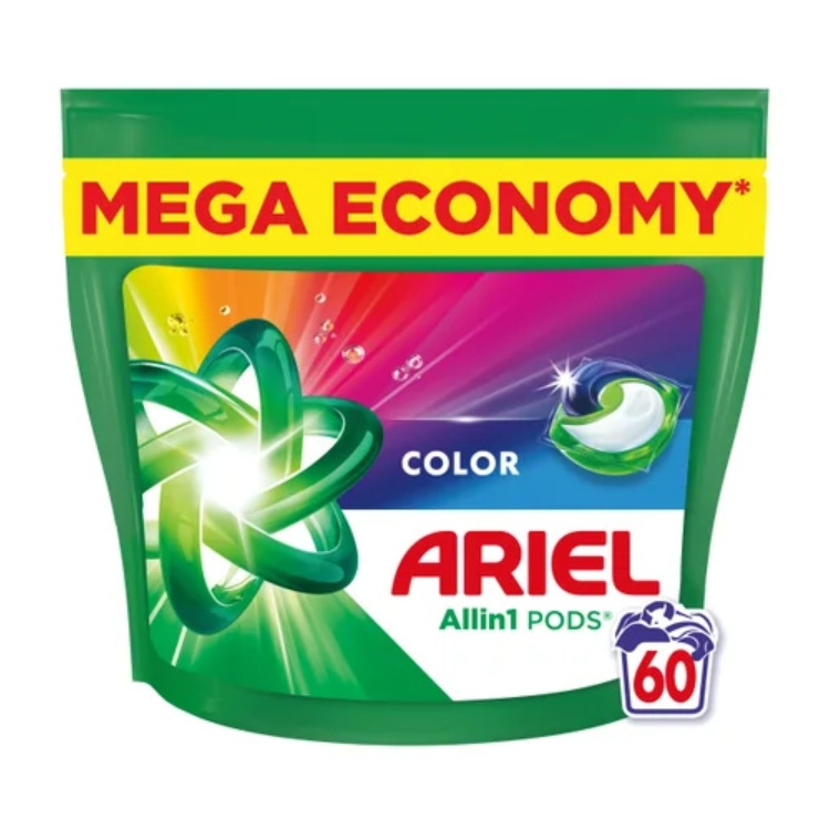 Ariel kapsle na praní Color, 60 ks