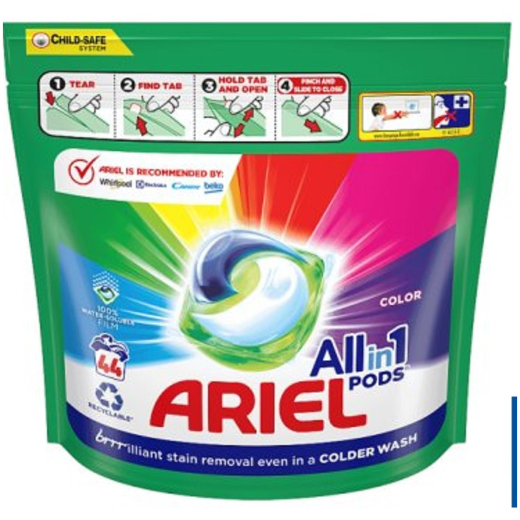Ariel kapsle na praní Allin1 Color, 44 ks