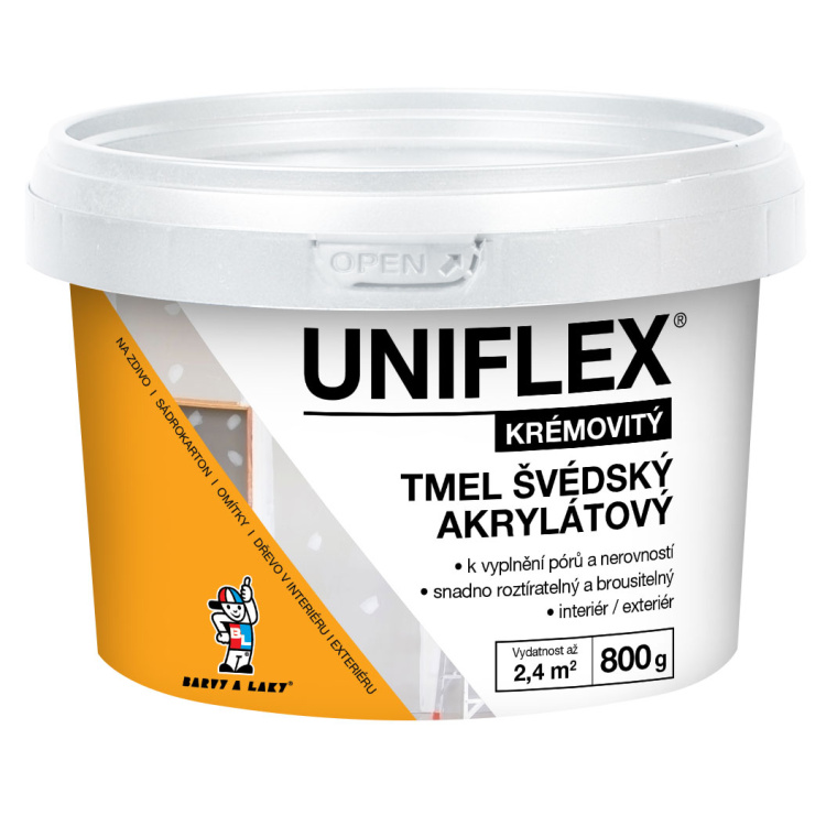 Uniflex akrylátový švédský tmel 800 g