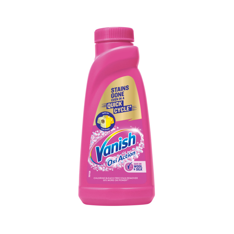 Vanish Oxi Action gelový odstraňovač skvrn růžový, 500 ml